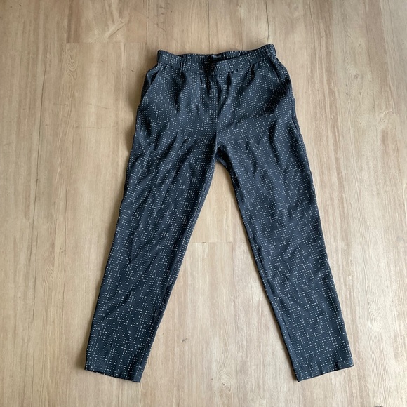 Eileen Fisher Morse Code Tencel Viscose Crepe Pant Ankle Length Size PP - Picture 7 of 10